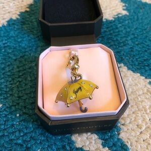 Juicy Couture Gold and Yellow Umbrella Charm